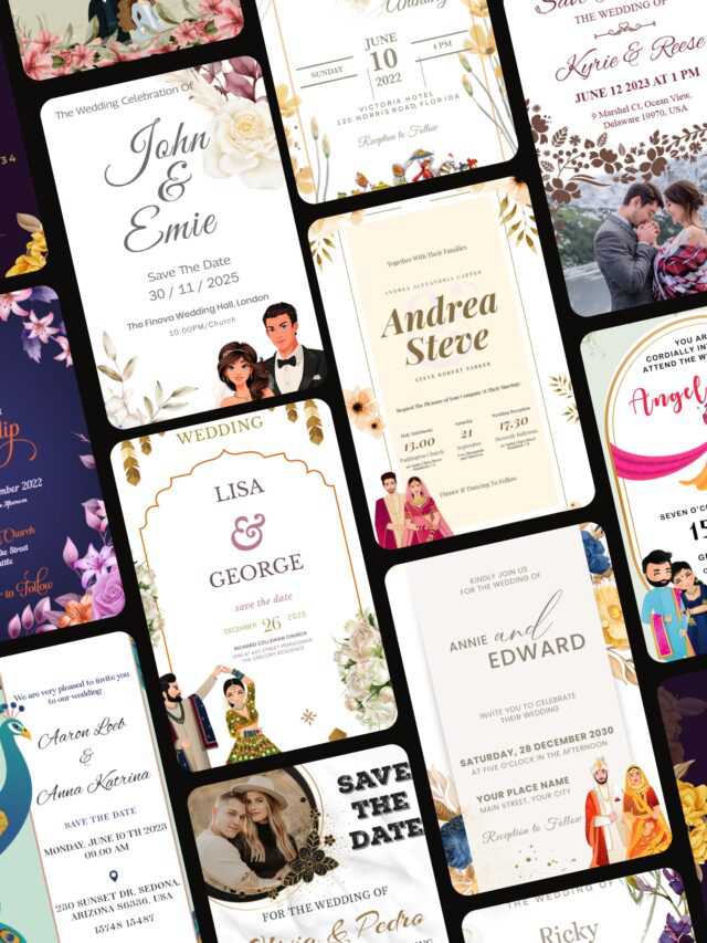 Online Editable Wedding Invitation Cards Free Download