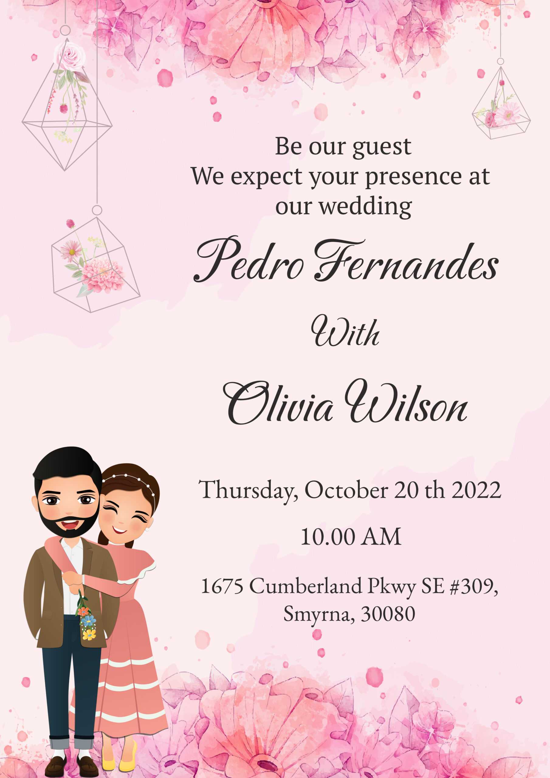 Unique Wedding Invitation Card