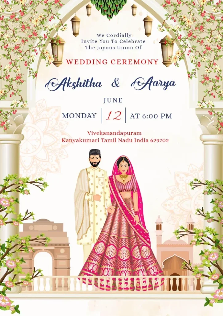 wedding invitation card in hindi