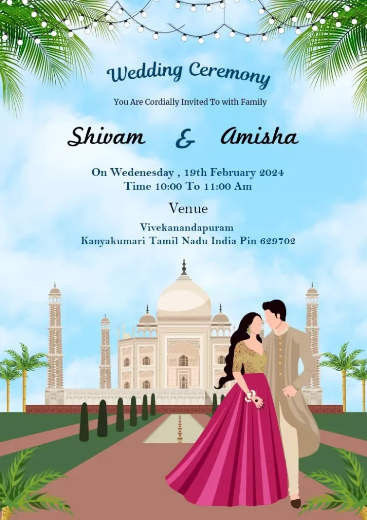 Indian Wedding Card Design Online