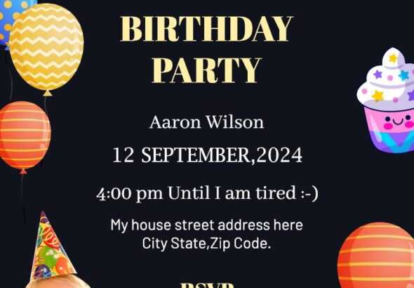 Online Birthday Invitation Card Maker