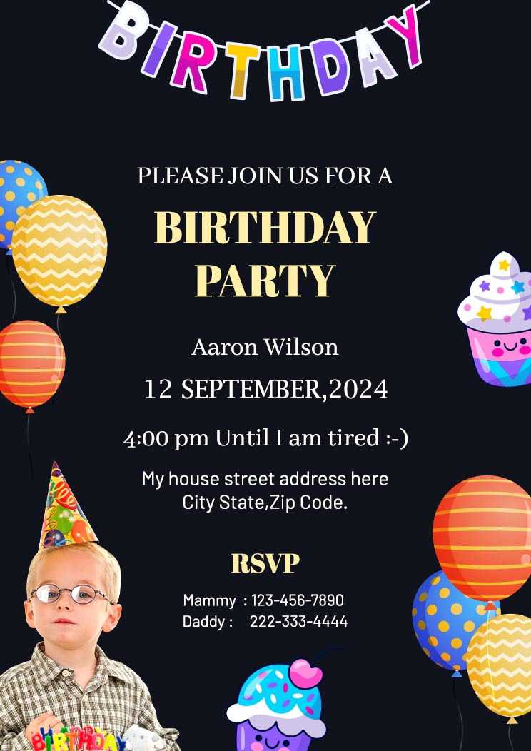 Online Birthday Invitation Card Maker