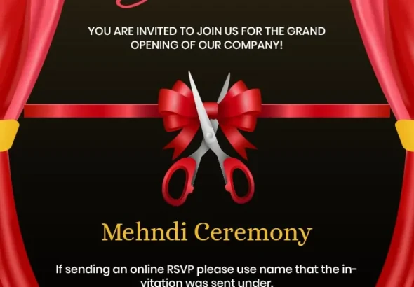 Invitation Card Opening Ceremony