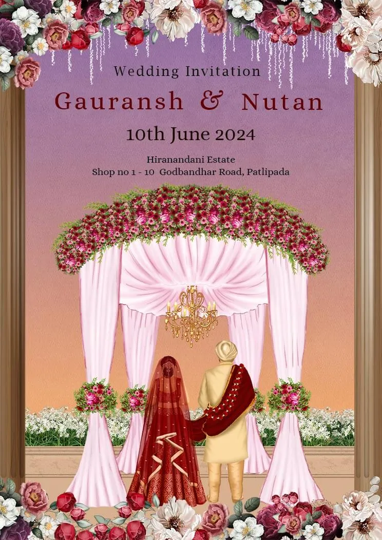 Hindu Wedding Invitation Templates Free Download Crafty Art Graphic