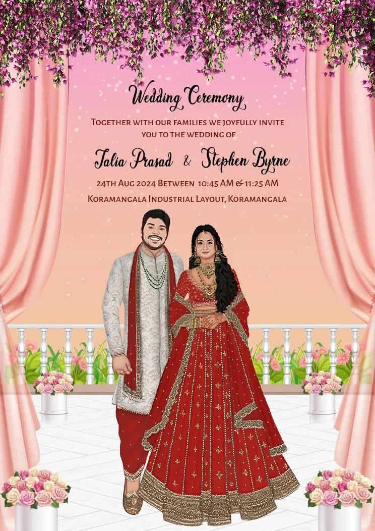 Wedding Card with Name