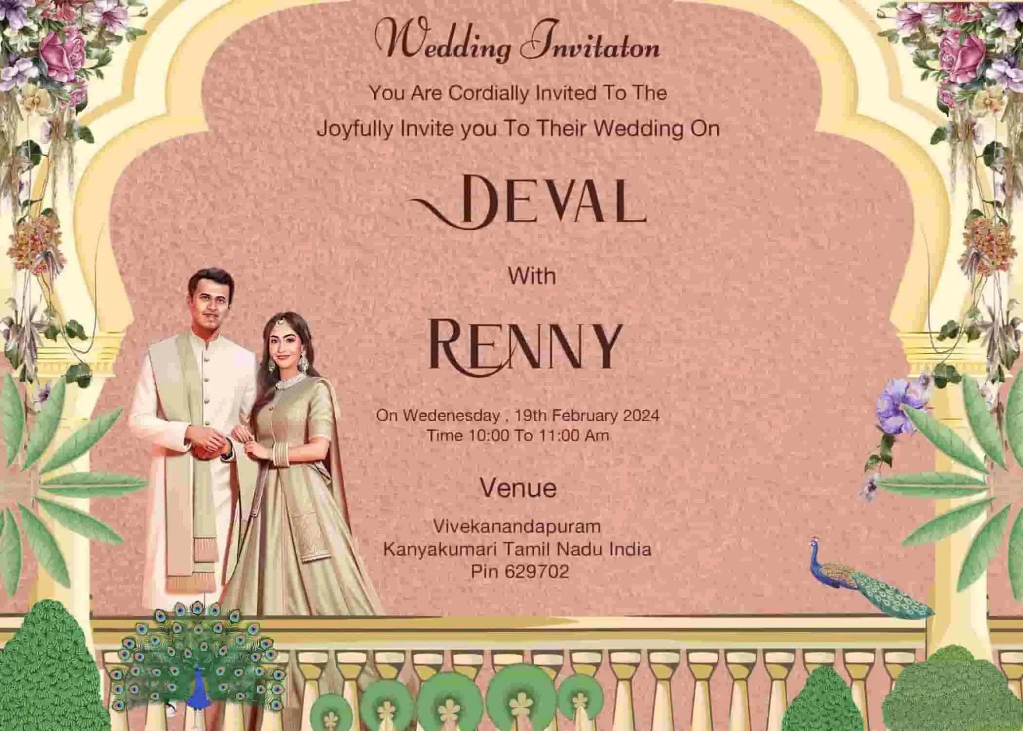 Indian Wedding Invitation Card