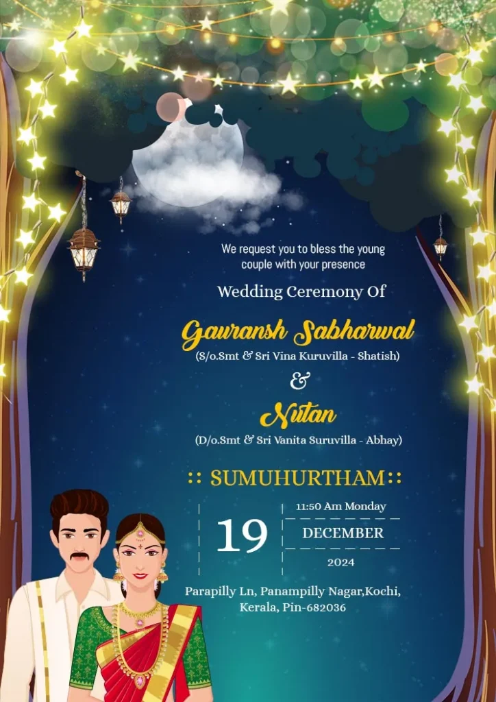Indian Wedding Invitation Template