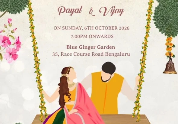 Wedding Invite Template Indian