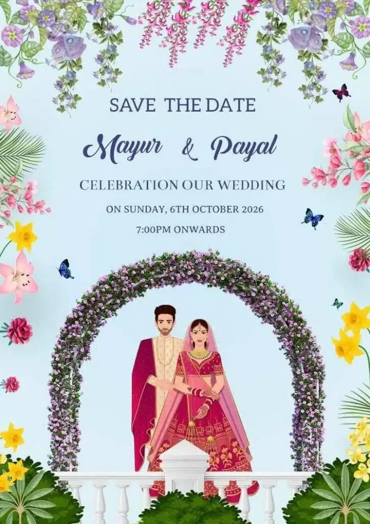 Save the date cards for wedding