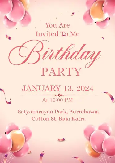 Birthday Invitation Message