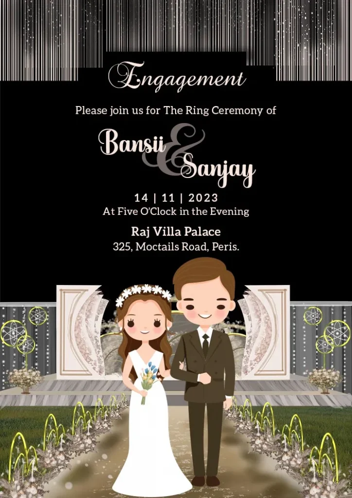 invite engagement card