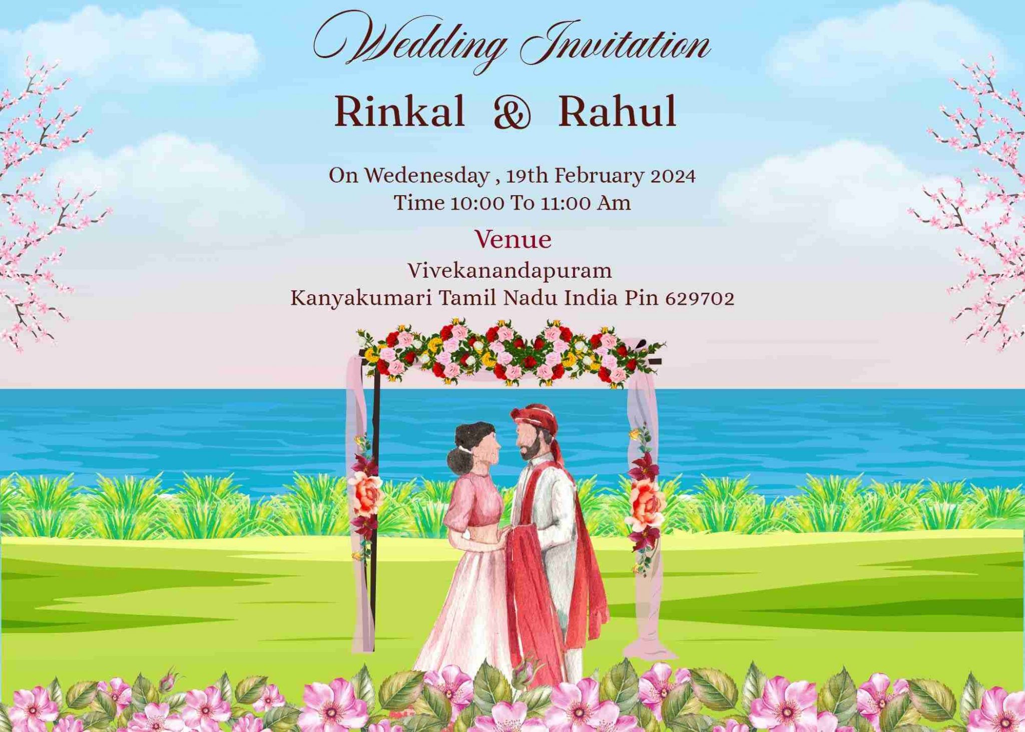 Create Indian Wedding Invitation Cards Online Free Crafty Art Graphic Design Tool 3953