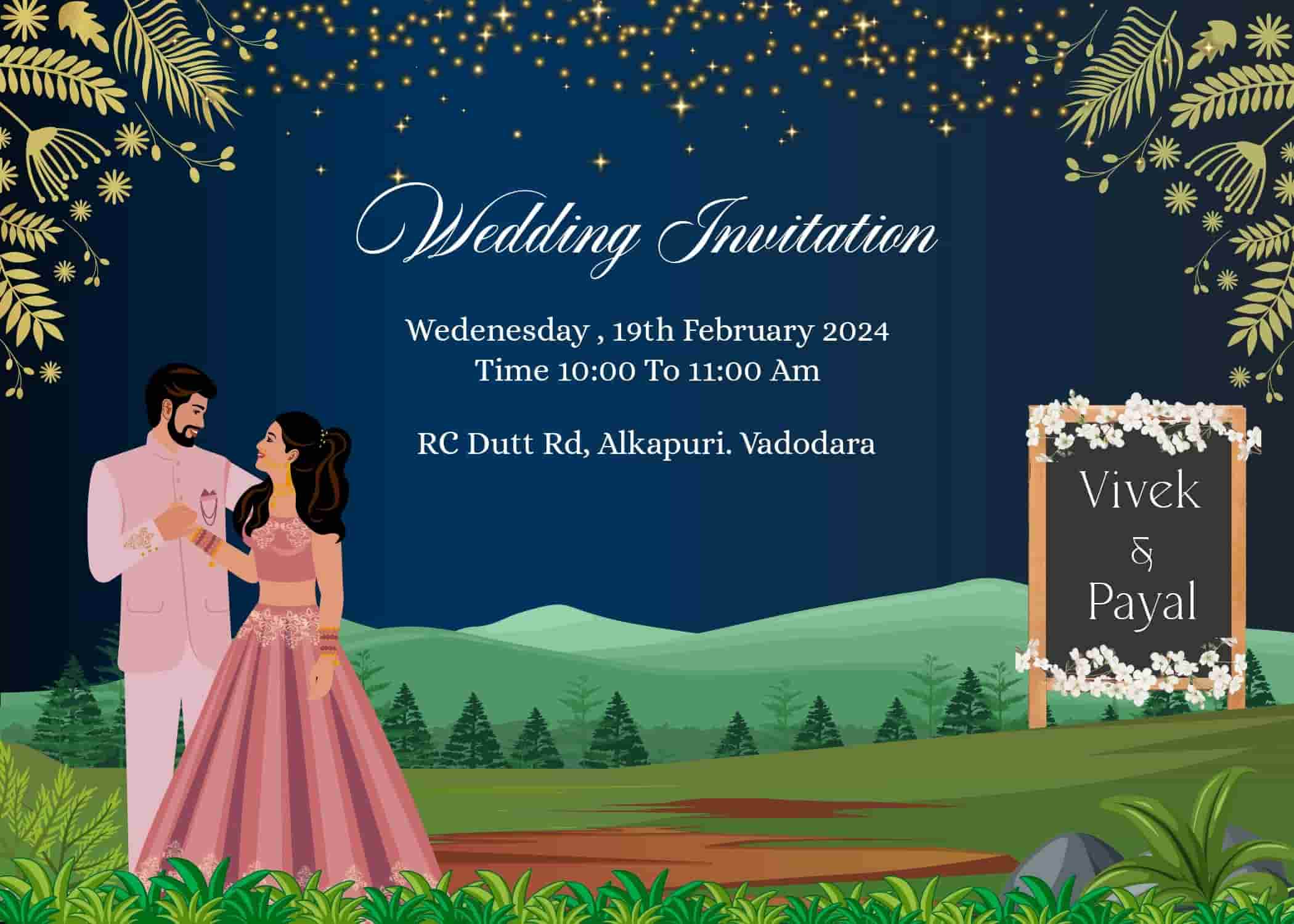 Design Indian Wedding Card Templates Free With Crafty Art