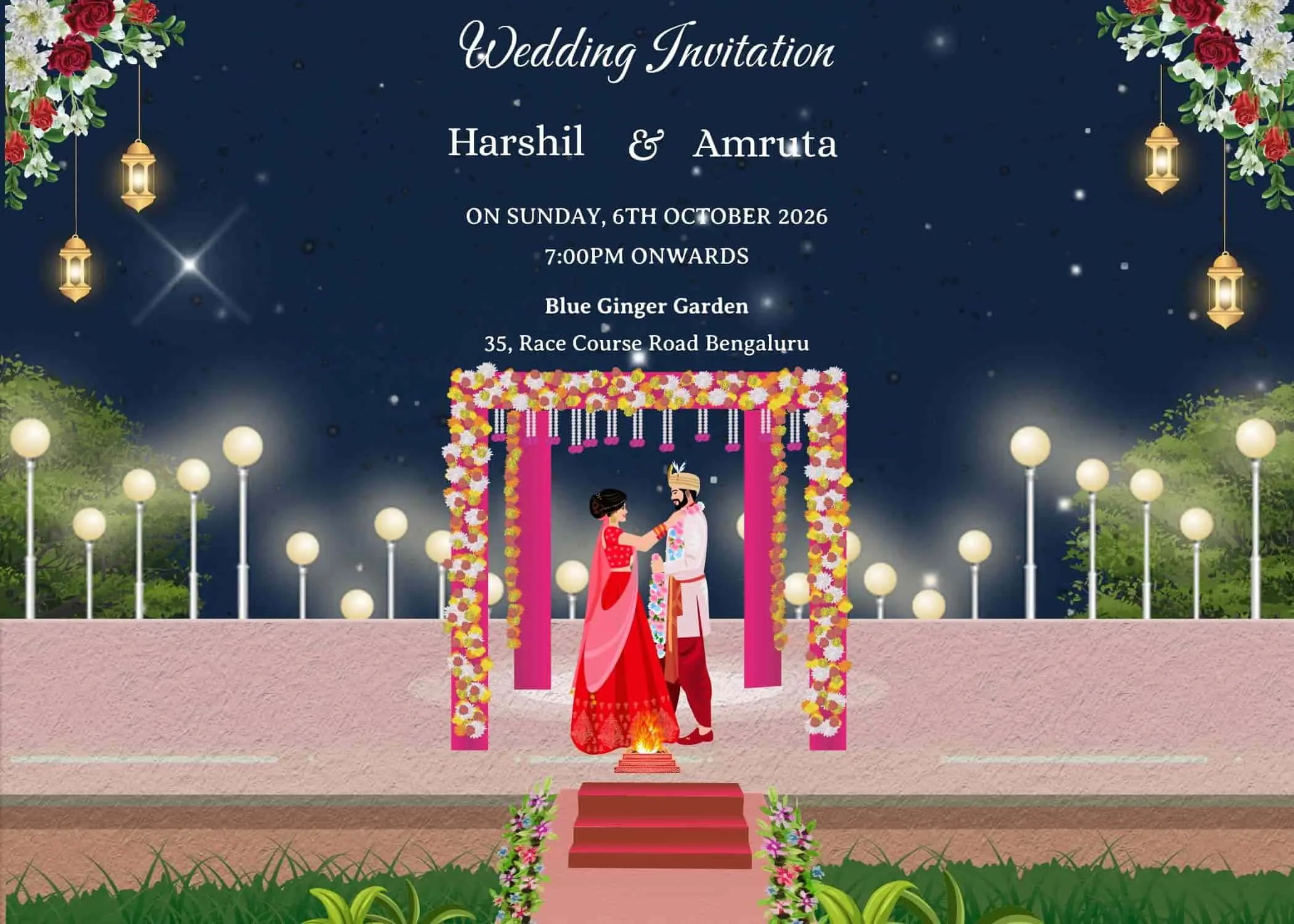 Indian Wedding Card Idea