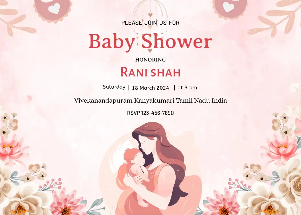 Baby Shower Invitation Card: Welcoming the Bundle of Joy with Style and Warmth