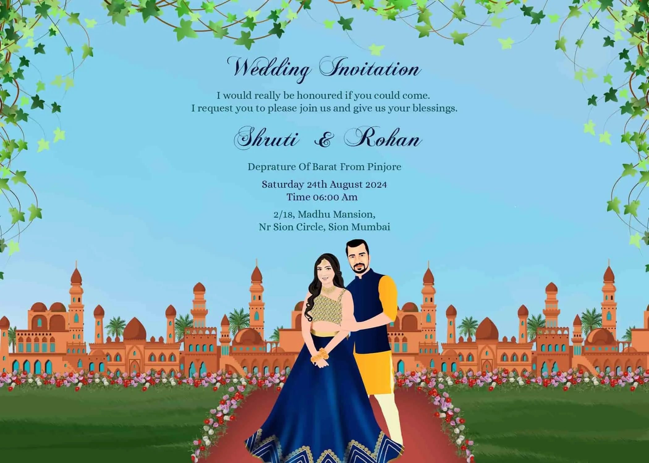 Create Stunning Wedding Invitation Card Online Free in India - Crafty ...