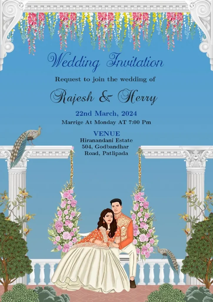 wedding card design for hindu