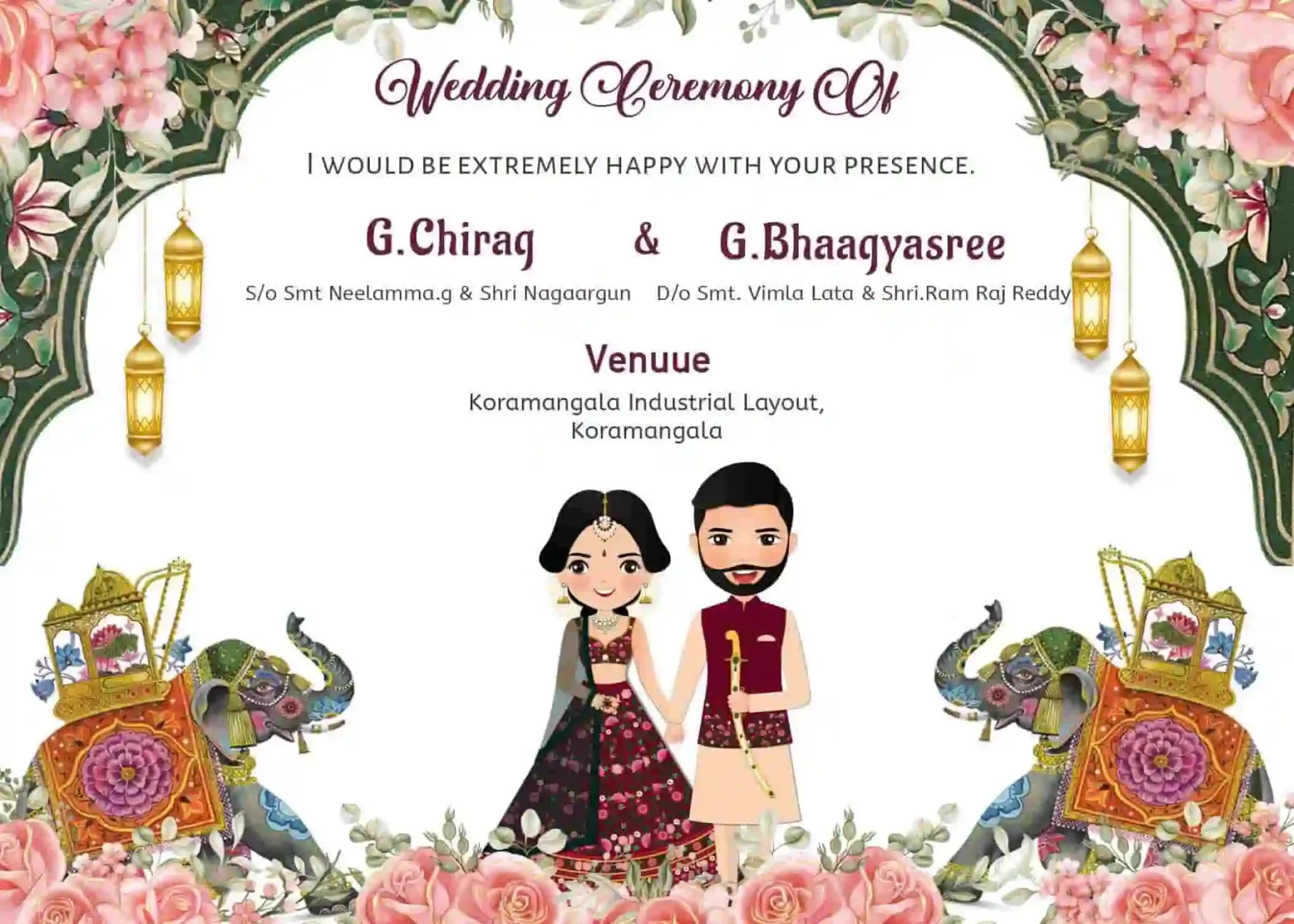 Digital Wedding Invitation