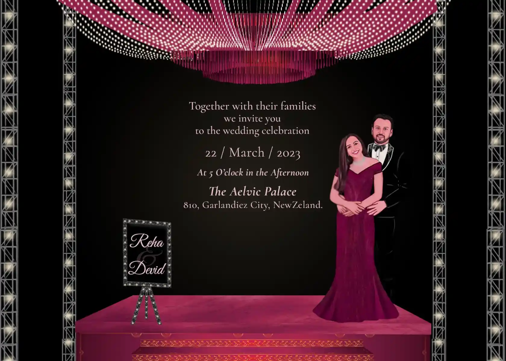 Free Online Template for Wedding Invitations