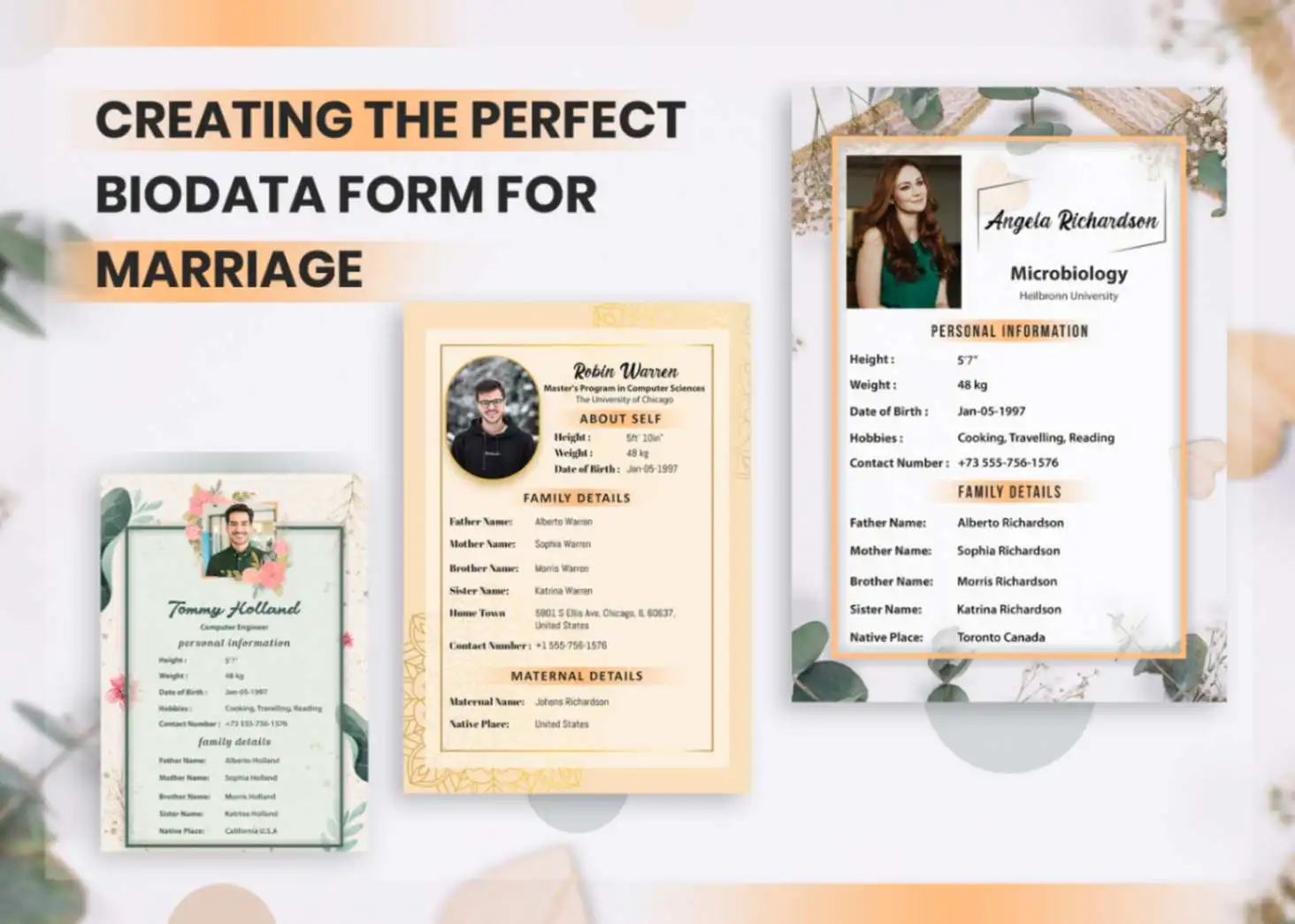 Creating the Perfect Biodata Form for Marriage