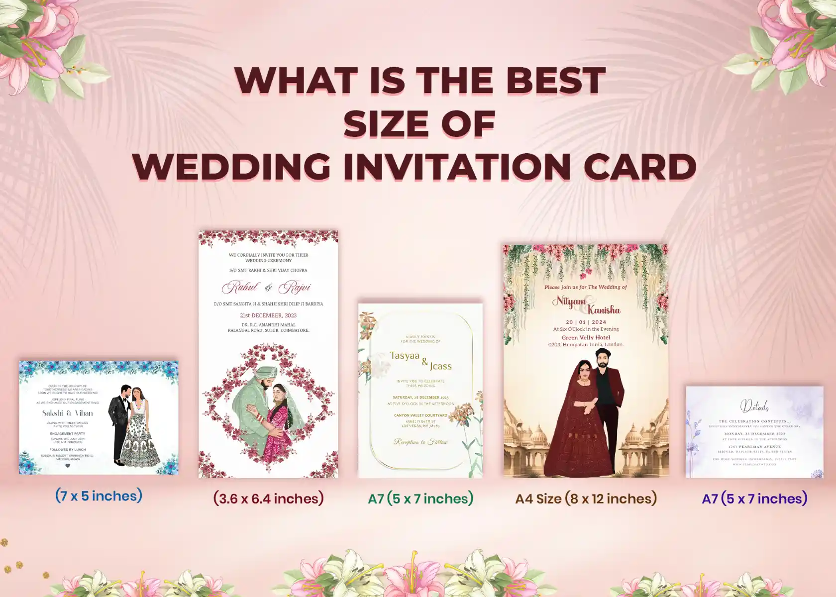 What is the Best Size of Wedding Invitation Card