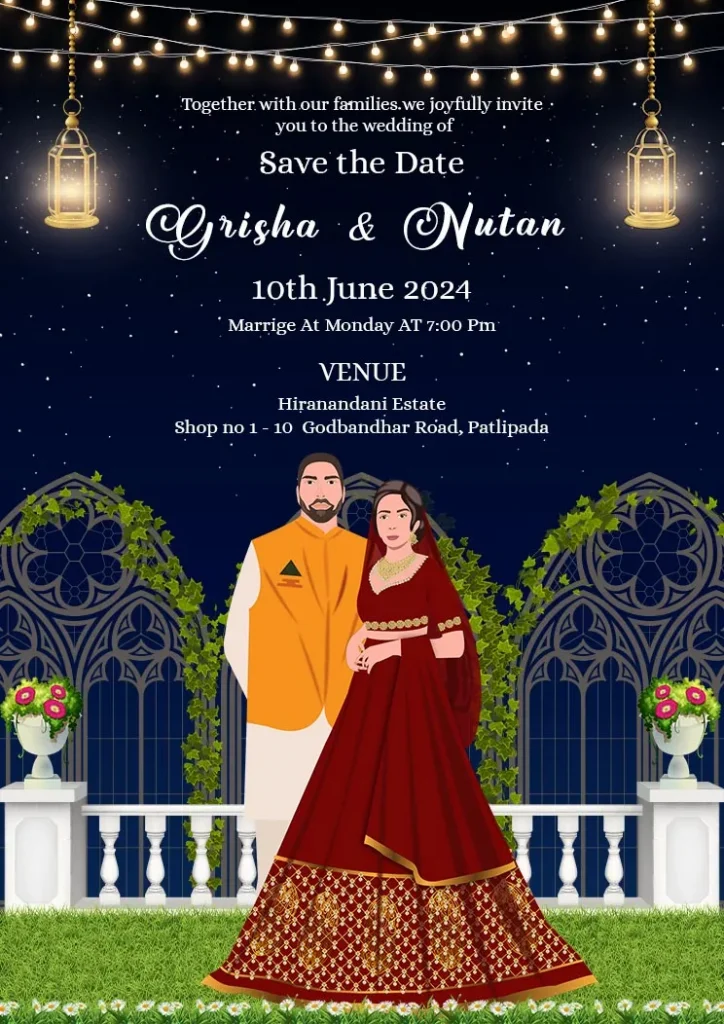 online wedding invitation card maker free india