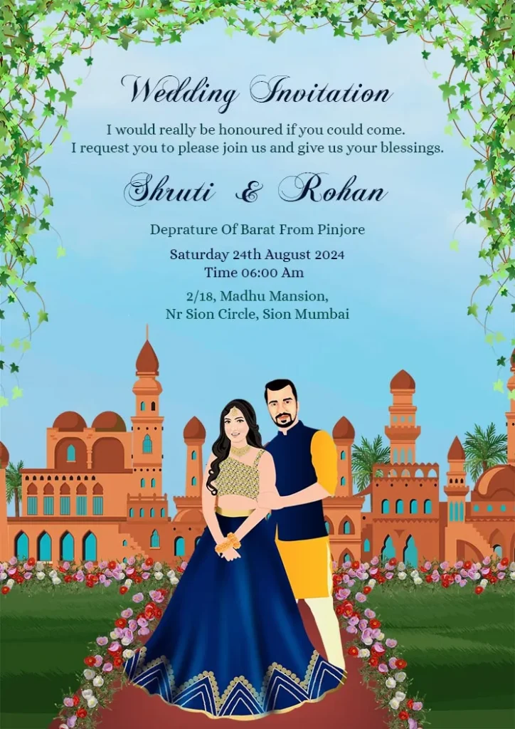 invitation card of wedding