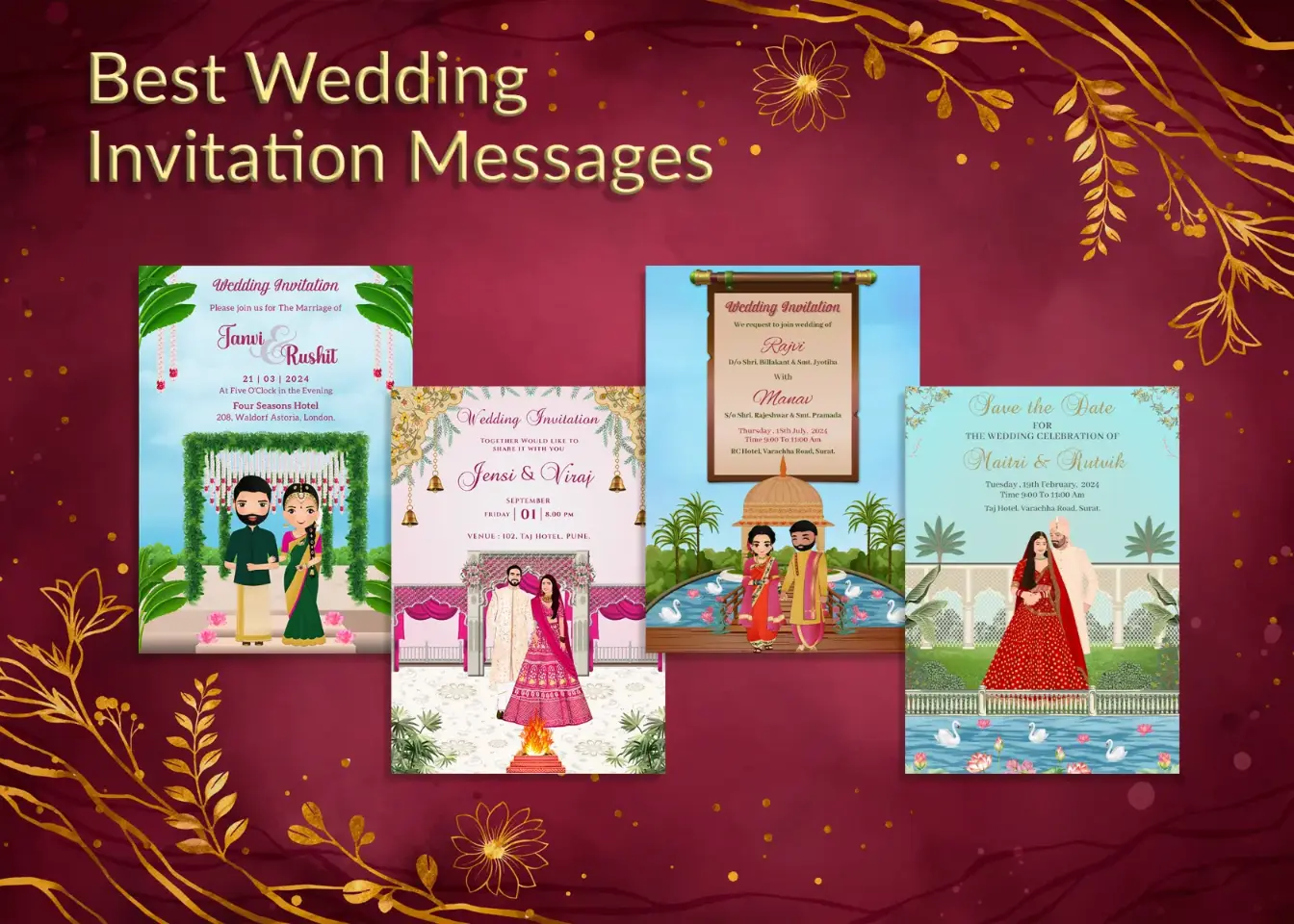Best Wedding Invitation Messages to Delight Your Guests