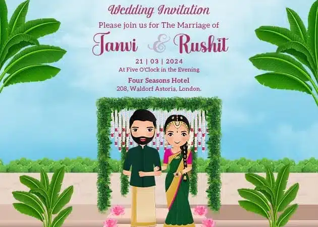 Make a Best Wedding Invitation in Tamil