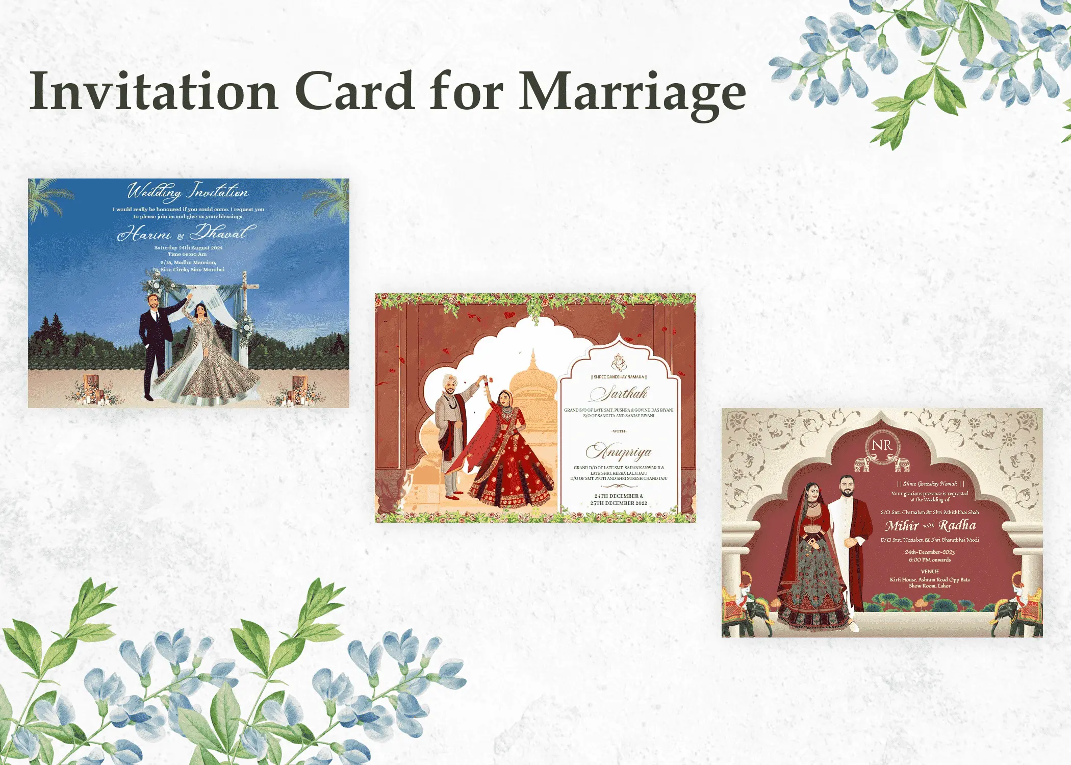 Invitation Card for Marriage: Crafting Timeless and Personalized Mementos