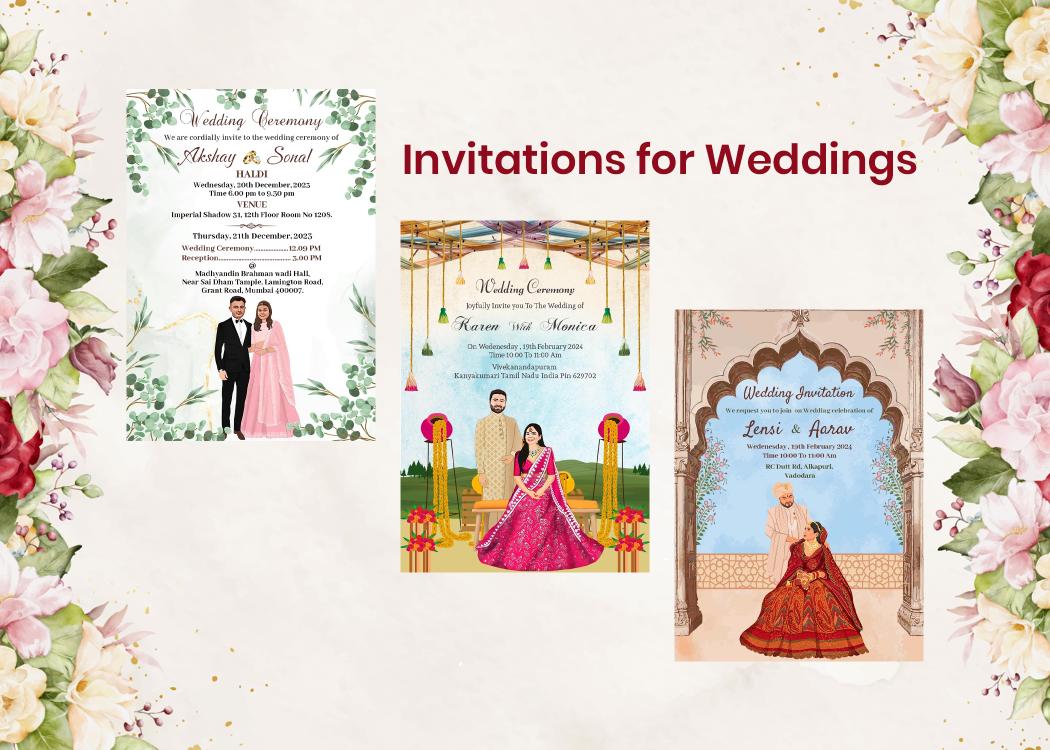 Invitations for Weddings
