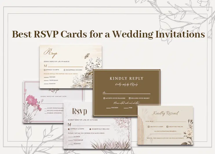 Best RSVP Cards for a Wedding Invitations