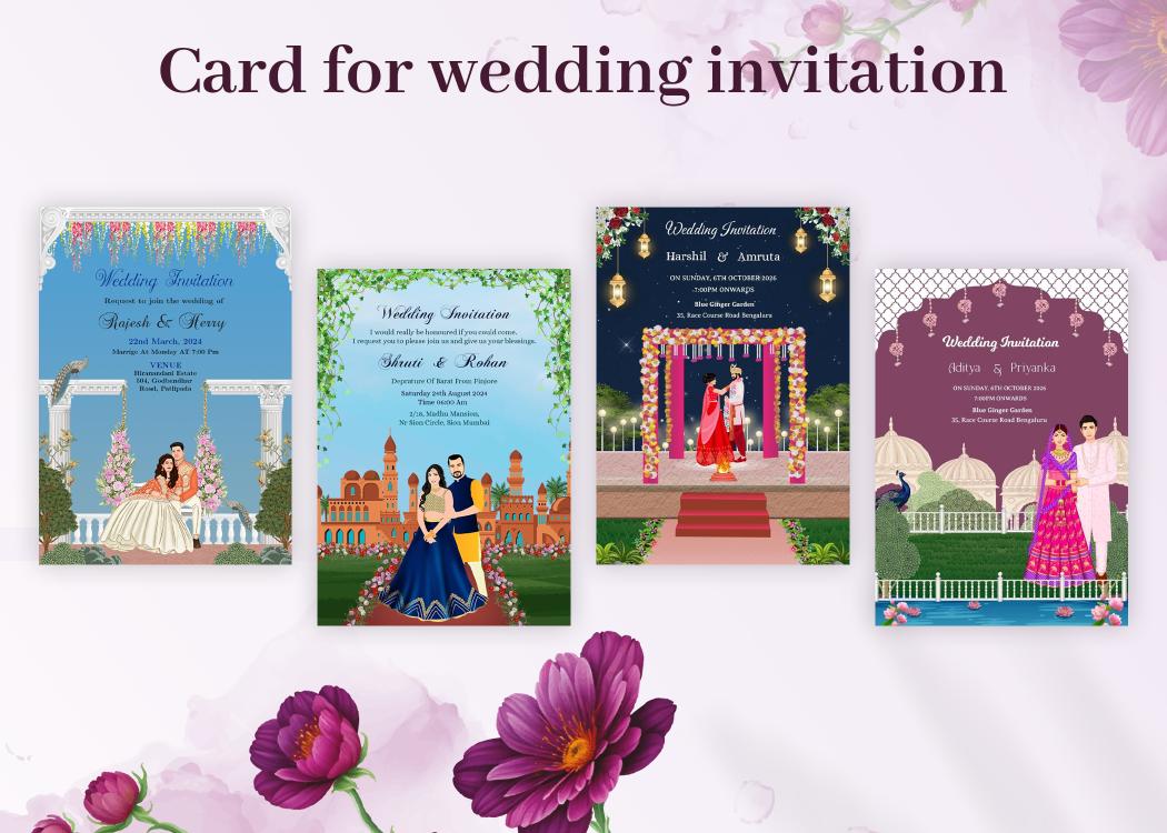 card for wedding invitation
