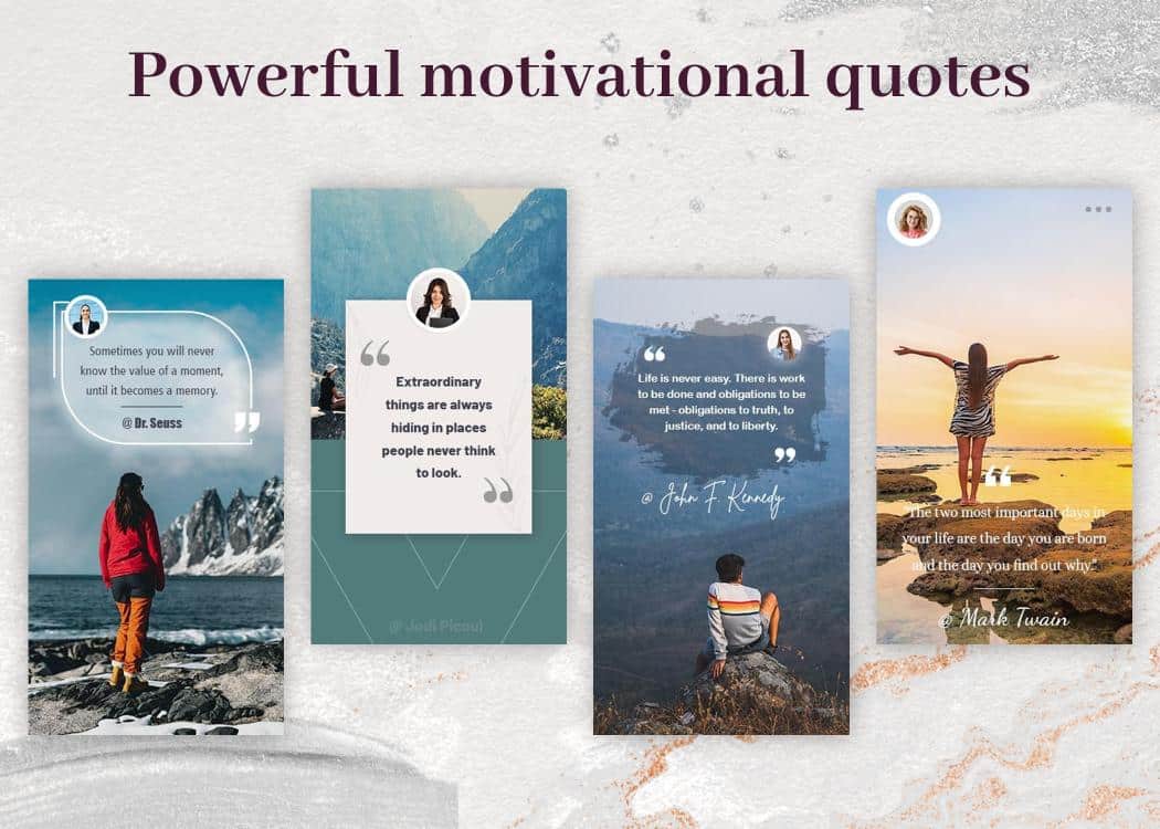 Online Powerful Motivational Quotes Card