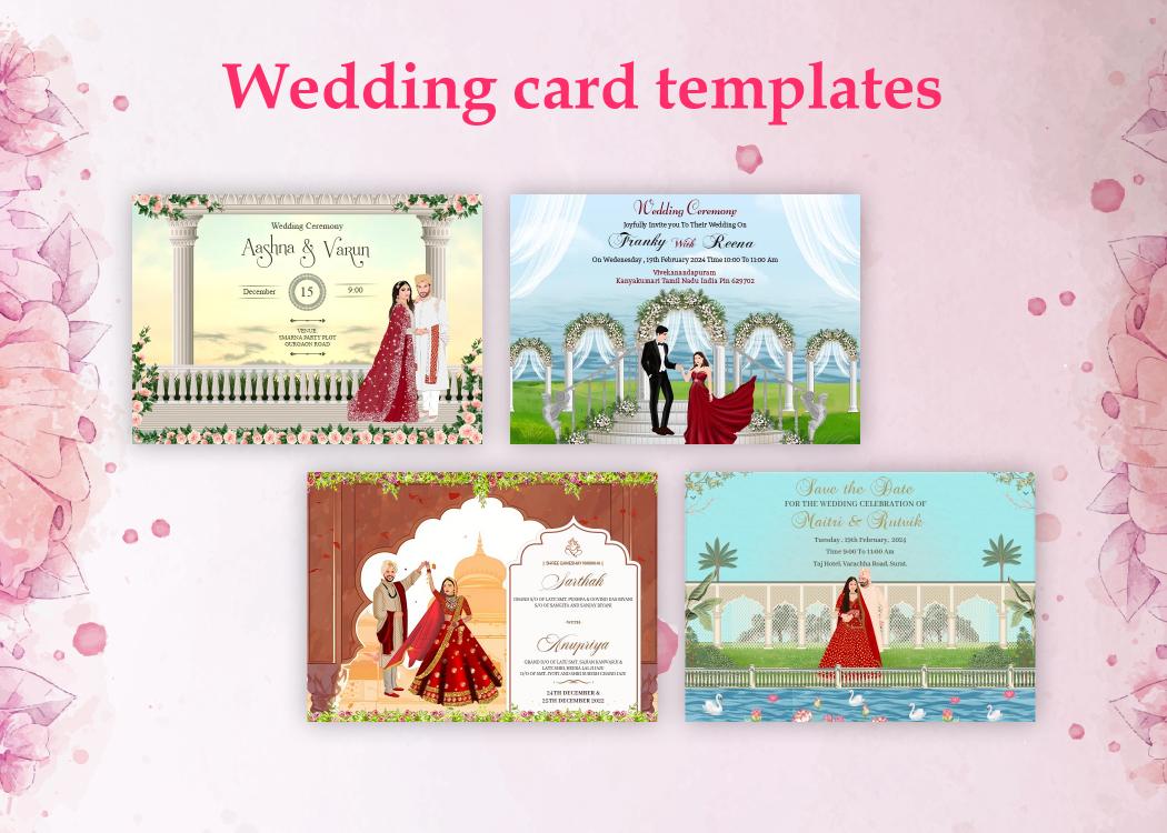 Make Best Invitation with Wedding Card Templates