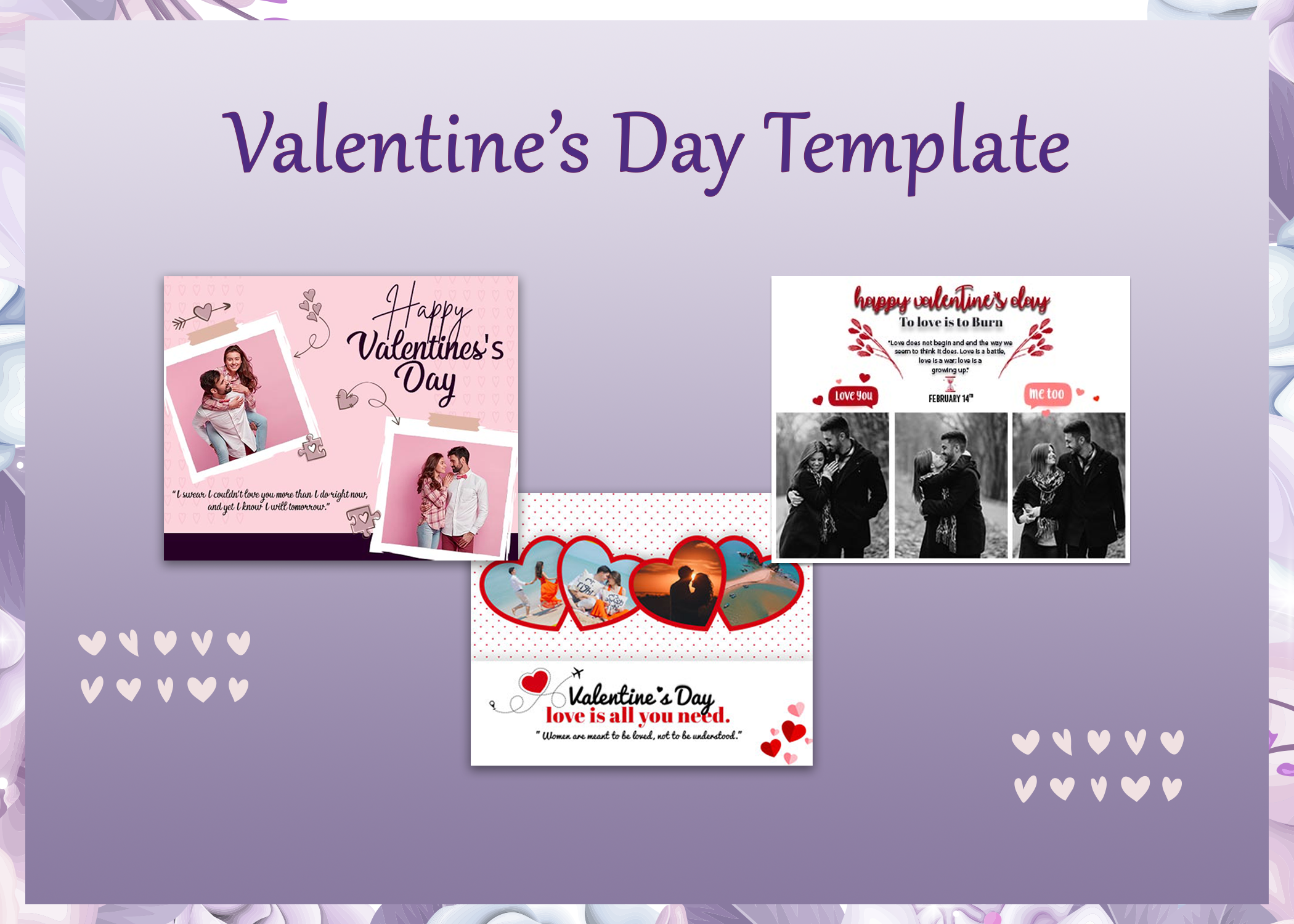 Passionate Designs: Valentine’s day Template Collection