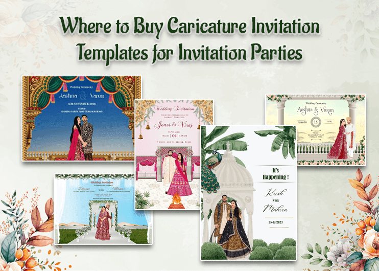 Where to Buy Caricature Invitation Templates for Invitation Parties