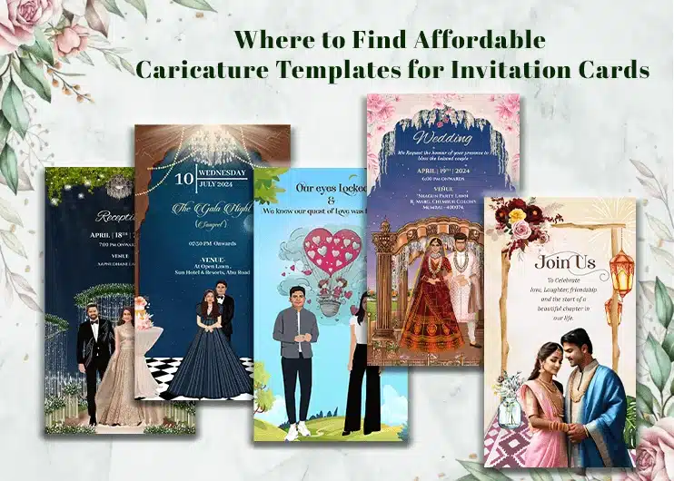 Where to Find Affordable Caricature Templates for Invitation Cards
