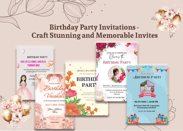 Birthday Party Invitations – Craft Stunning and Memorable Invites
