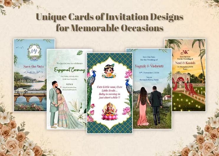 Unique Cards of Invitation Designs for Memorable Occasions