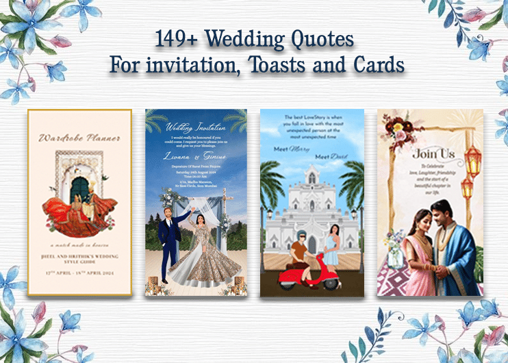 149+ Wedding Quotes For invitation, Toasts and Cards