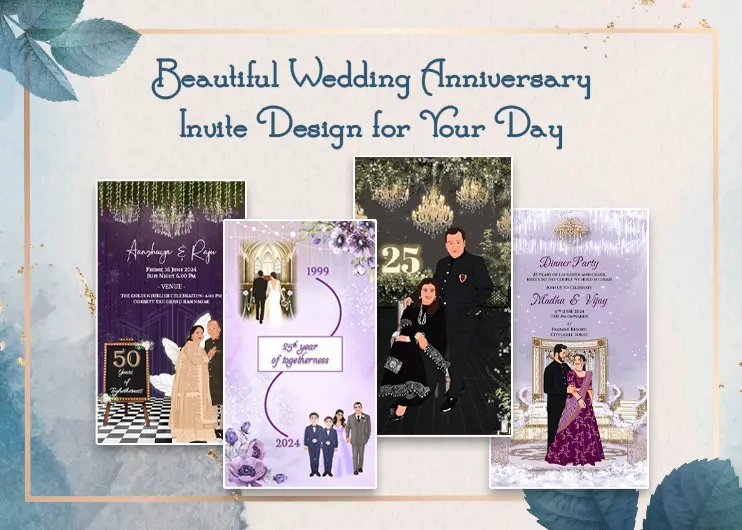 Beautiful Wedding Anniversary Invite Design for Your Day