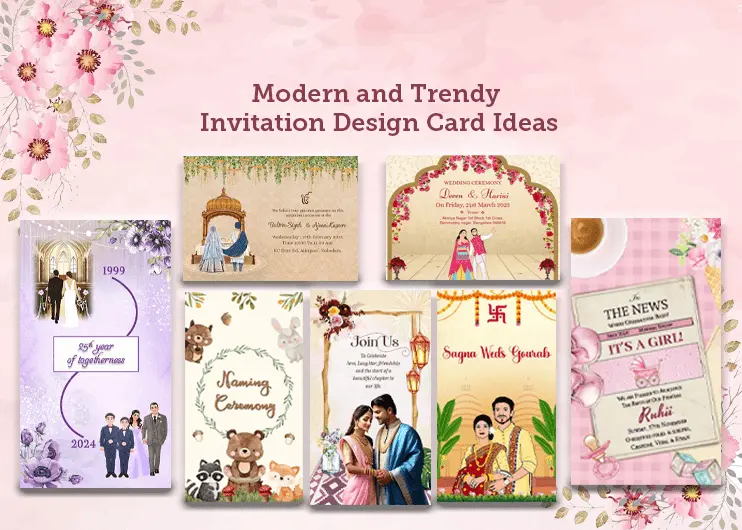 Modern and Trendy Invitation Design Card Ideas