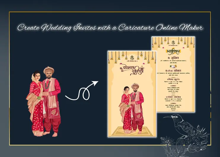 Create Wedding Invites with a Caricature Online Maker