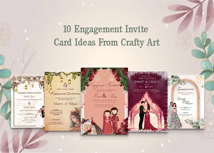 10 Engagement Invite Card Ideas From Crafty Art