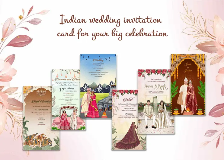 Indian wedding invitation card for your big celebration