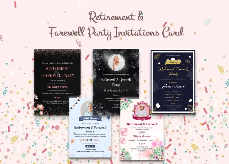 Retirement & Farewell Party Invitations Card