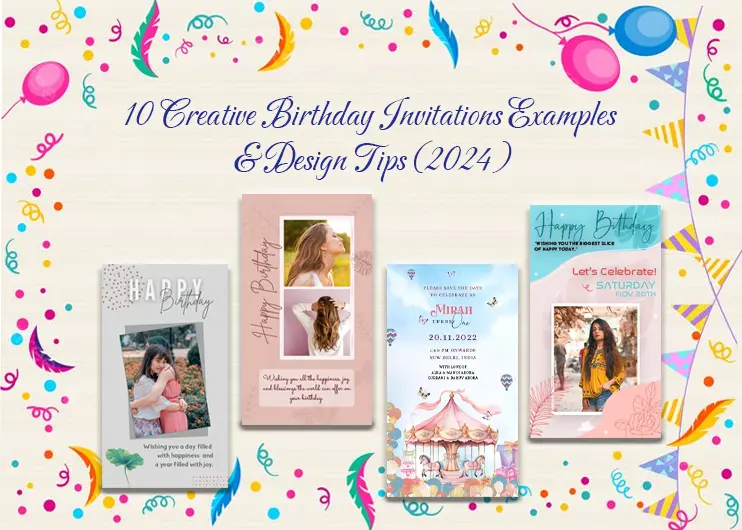 10 Creative Birthday Invitations Examples & Design Tips (2024)