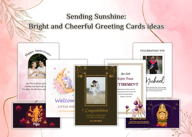 Sending Sunshine: Bright and Cheerful Greeting Cards ideas