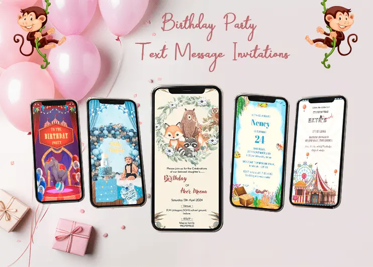 Birthday Party Text Message Invitations